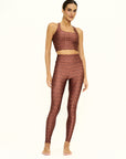 Calça Legging High Brisa Marrom