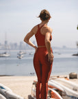 Calça Legging Slim Terracotta