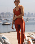Calça Legging High Terracotta