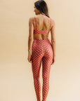 Calça Legging Slim Red Tile