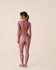 Calça Legging estampada High Surya Rosé