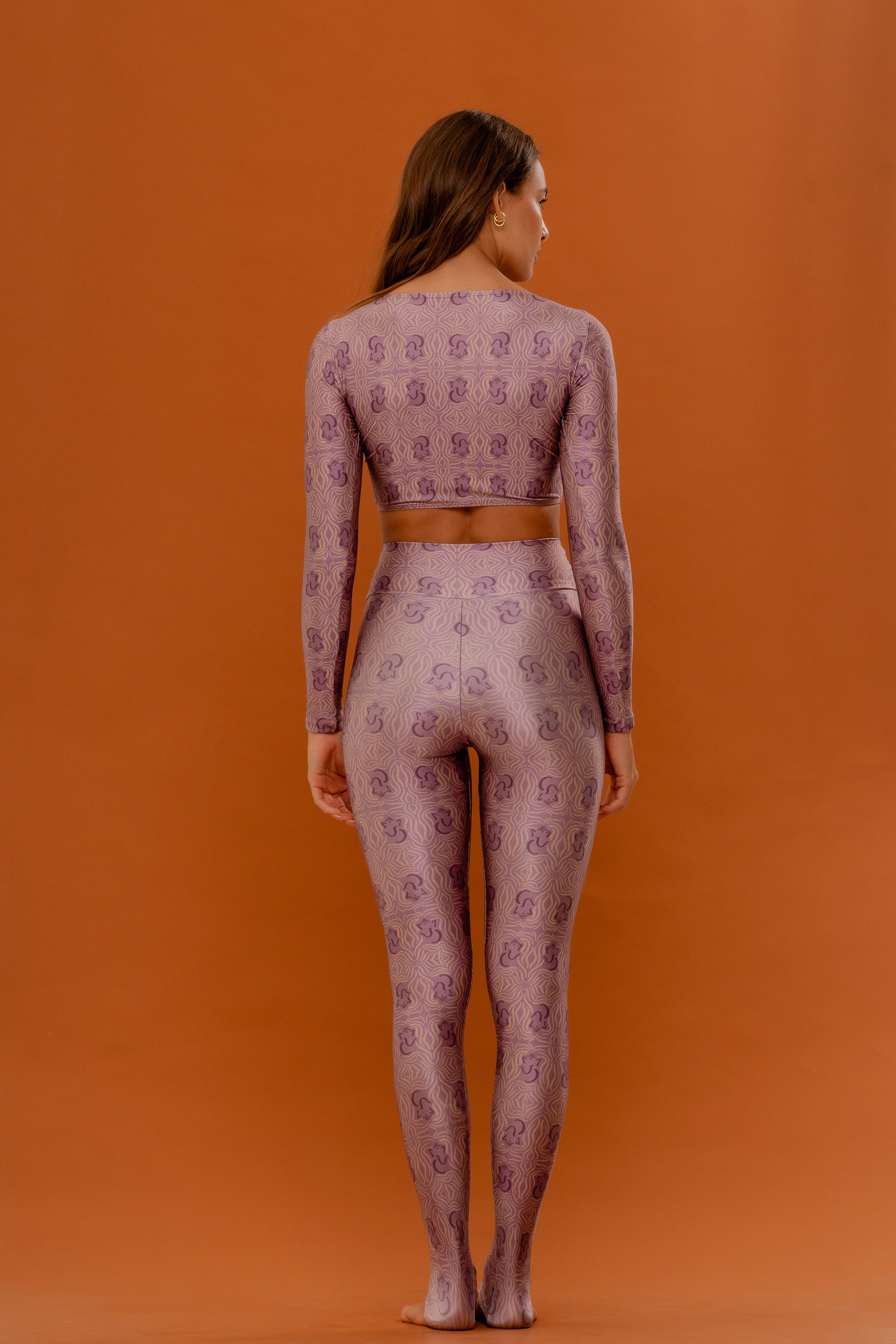 Calça Legging estampada Slim Ganesha