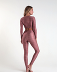 Top cropped manga longa Active Sun