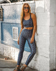 Calça Legging High Blue Bud