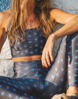 Calça Legging High Blue Bud