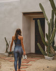 Calça Legging High Trikonasana Blue