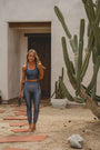 Calça Legging Slim Trikonasana Blue