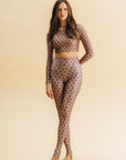 Calça Legging Slim Hamsá Mocha