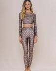 Top cropped manga longa Indian Camel