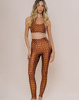 Calça Legging High Girafa Marrom