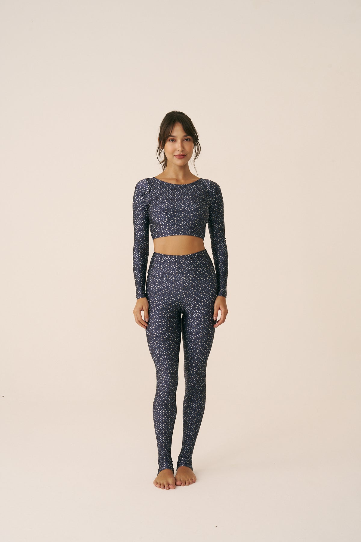 Calça Legging High Blue Galaxy