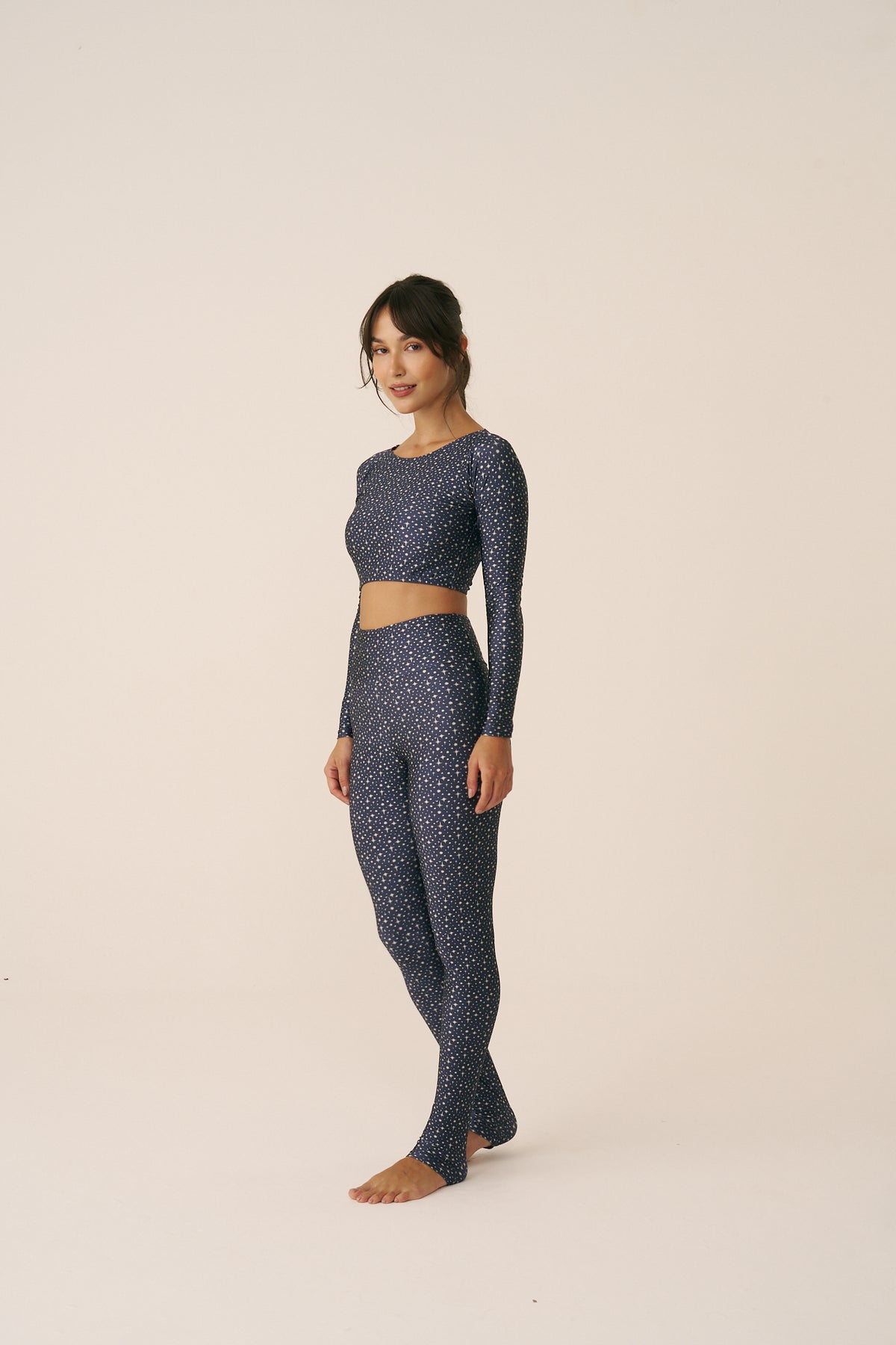 Calça Legging High Blue Galaxy