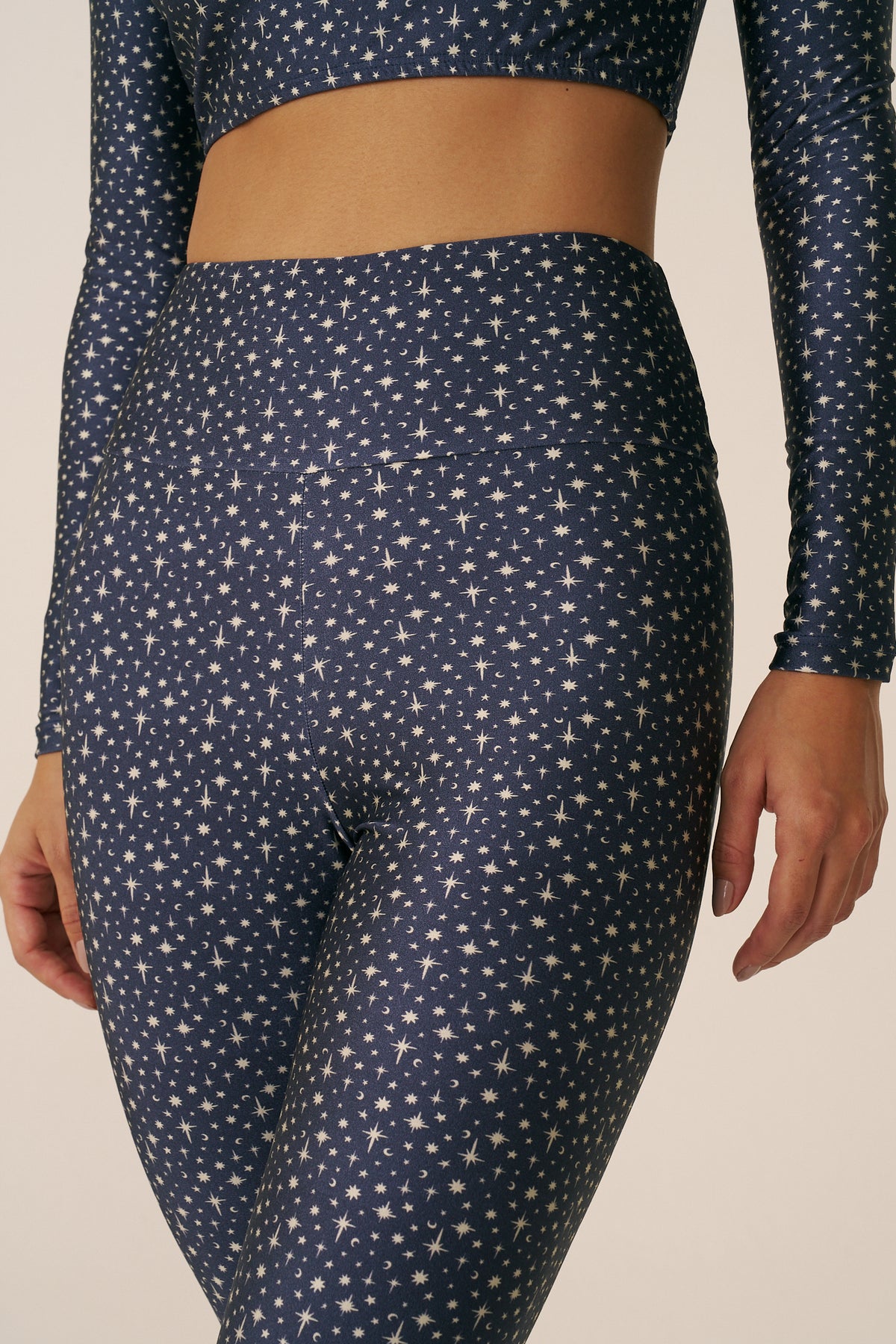 Calça Legging High Blue Galaxy