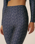 Calça Legging High Blue Galaxy