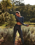 Calça Legging High Blue Bud