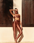 Calça Legging Slim Caramel Latte