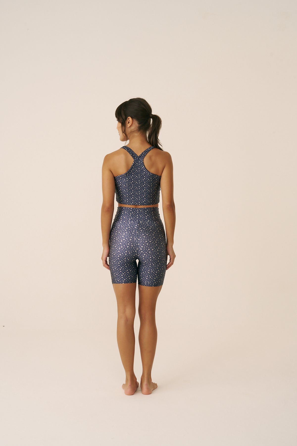 Shorts Slim Blue Galaxy
