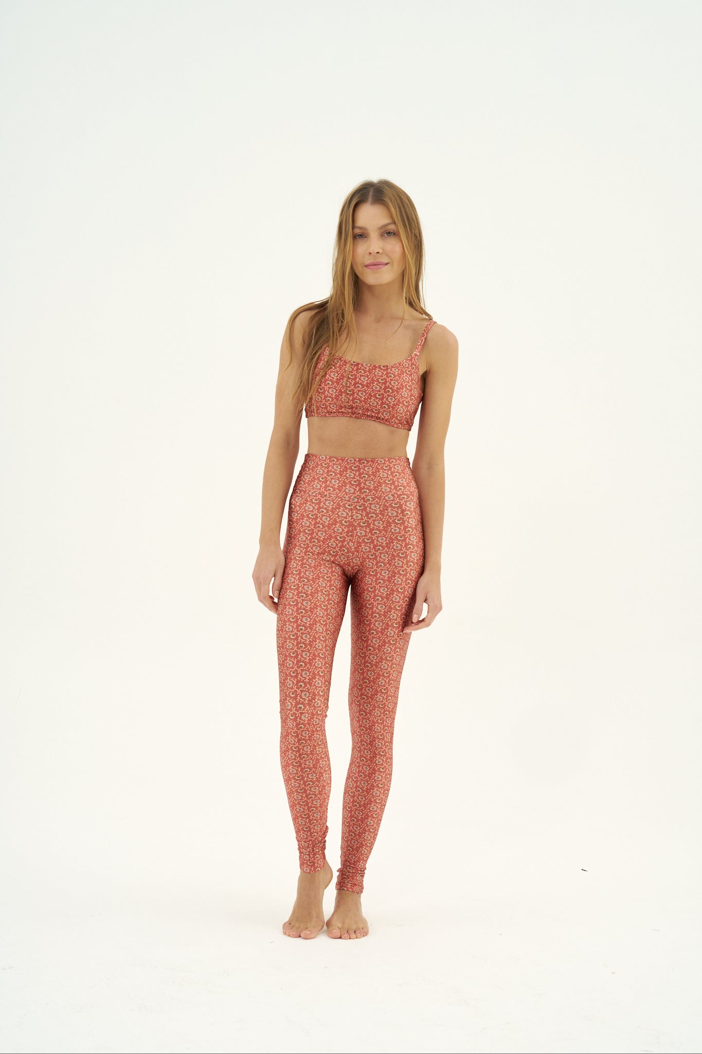 Calça Legging Slim Scarlet Flower