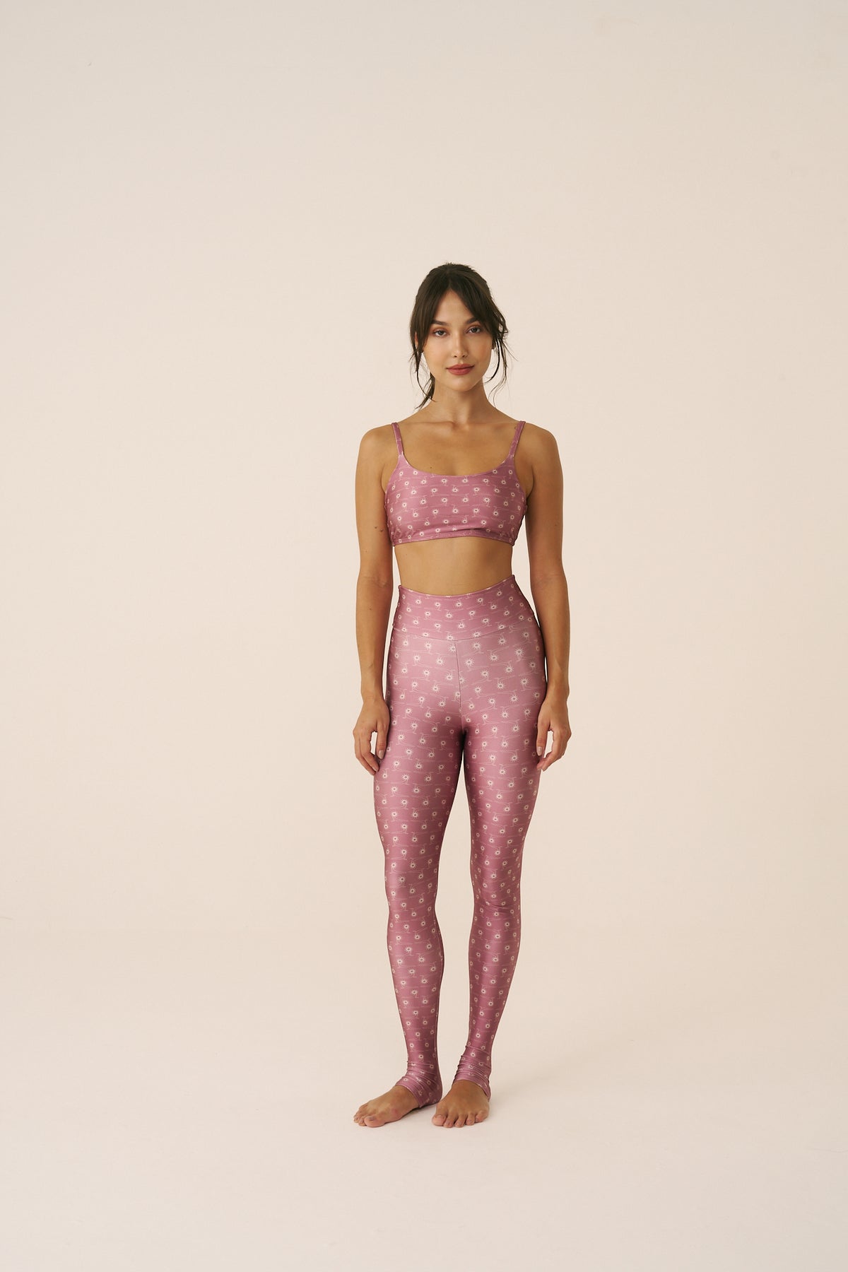 Calça Legging estampada Slim Surya Rosé