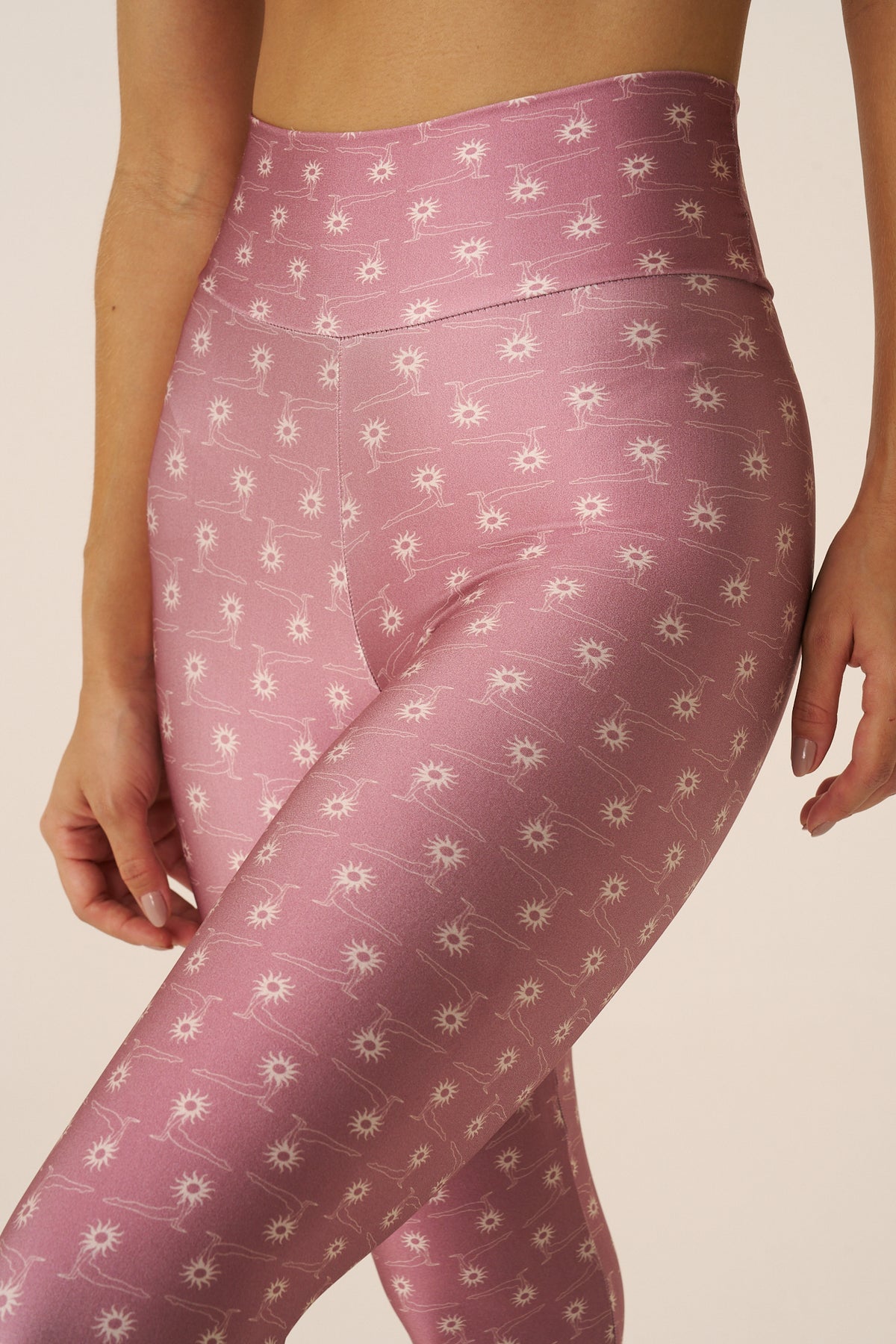 Calça Legging estampada Slim Surya Rosé
