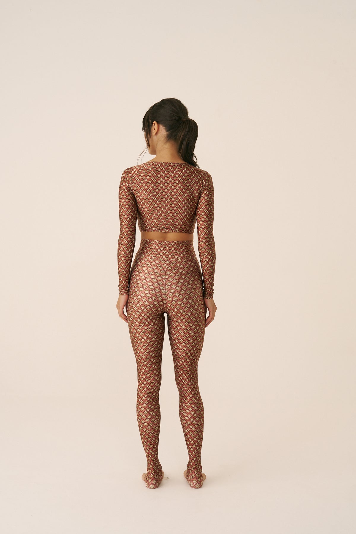 Calça Legging estampada Slim Aura