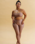 Calça Legging High Hamsá Mocha