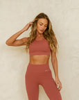 Calça Legging Seamless Pale Pink