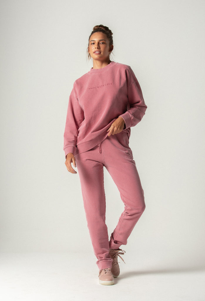 Calça moletom Rosa