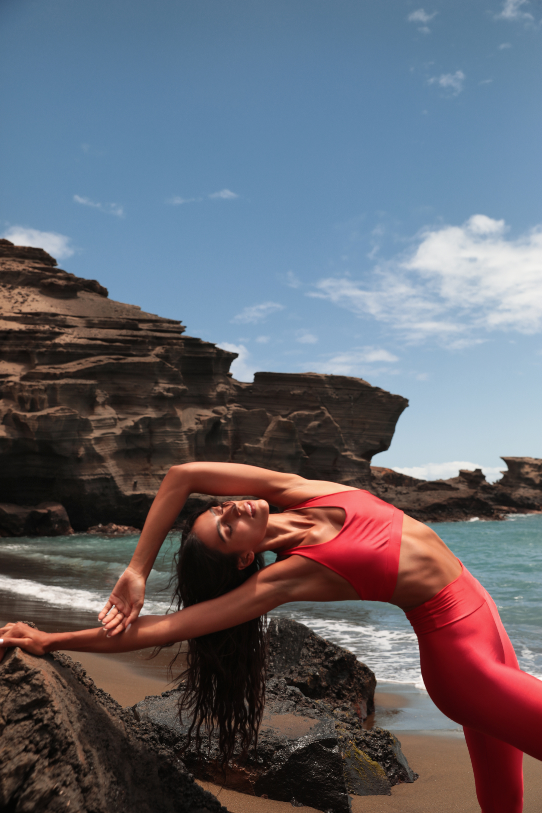 Calça Legging High Vermelha