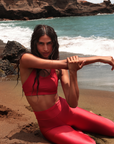 Calça Legging High Vermelha