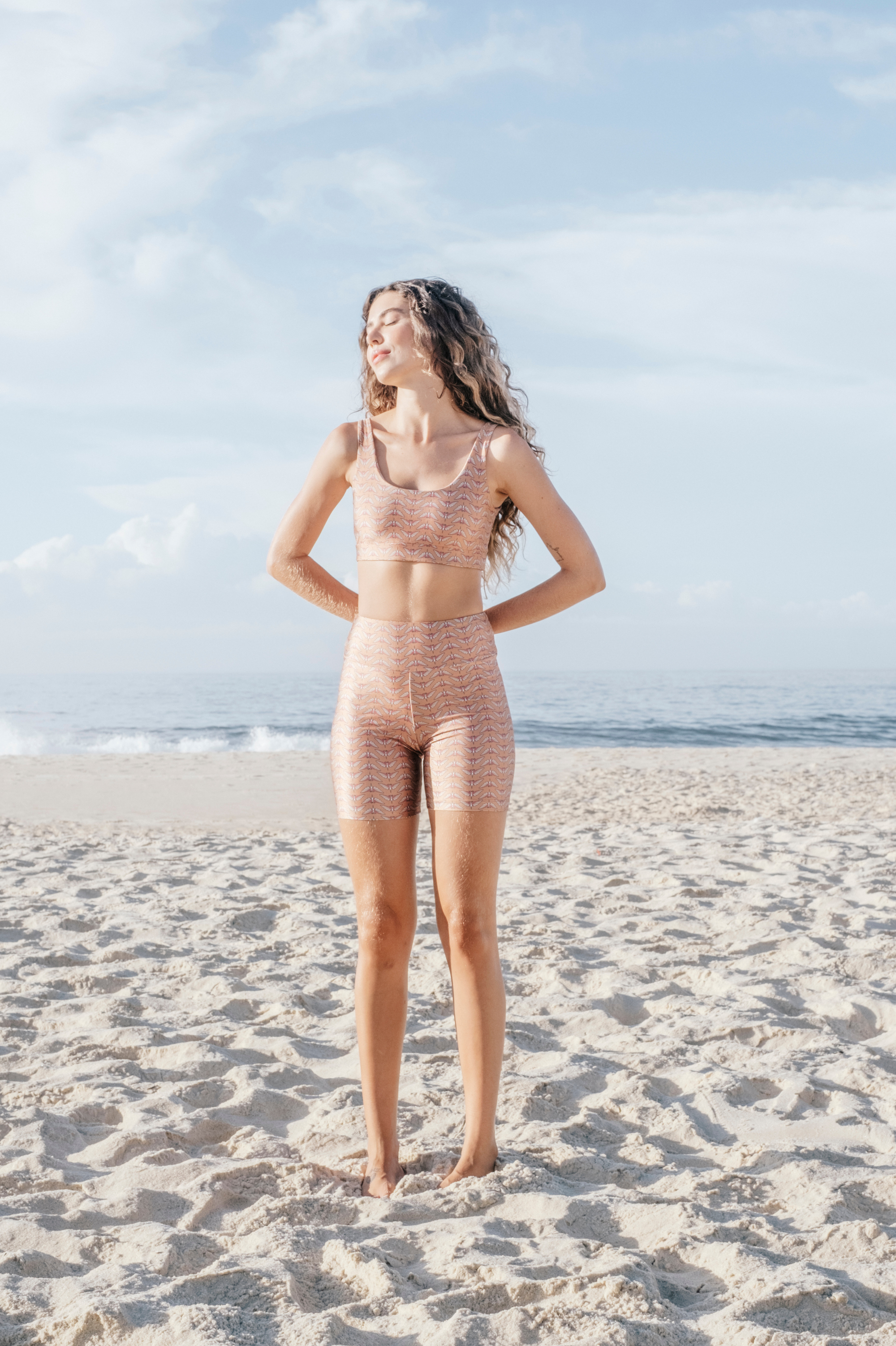 Shorts Slim Mariposa Bronze